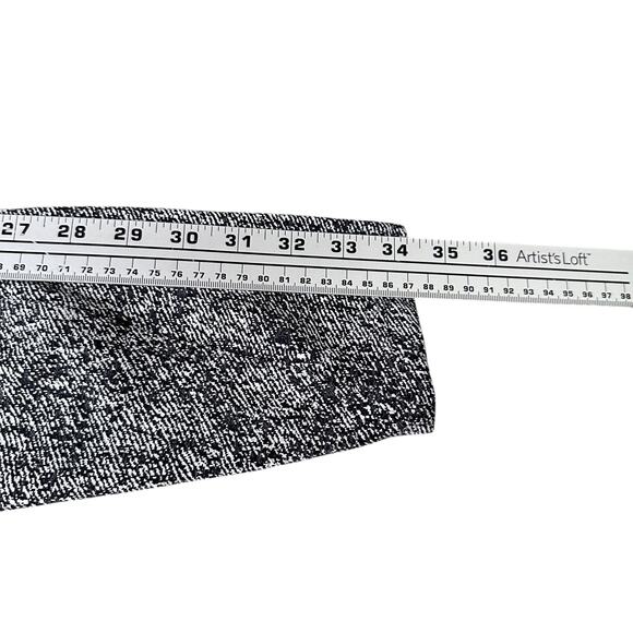 Lululemon Run On Tight Leggings Women’s 8 Black White Power Luxtreme Denim Twill - Picture 6 of 7